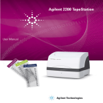 Agilent 2200 TapeStation - User Manual