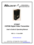 OTX627 User Manual Rev A