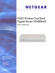 N600 Wireless Dual Band Gigabit Router WNDRMAC User Manual