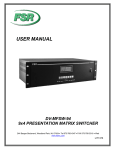 USER MANUAL - All Pro Sound