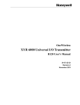 OneWireless XYR 6000 Universal I/O Transmitter R120 User`s Manual