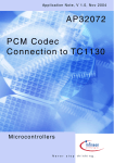 PCM Codec Connection to TC1130