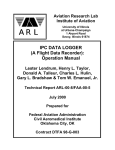 (A Flight Data Recorder): Operation Manual