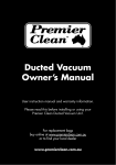 Ducted Vacuum User Manual