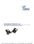 Grandstream GXP1100/1105 IP Phone User Manual