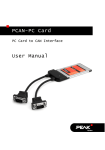 PCAN-PC Card - User Manual