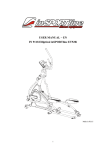 USER MANUAL – EN IN 9118 Elliptical inSPORTline ET520i