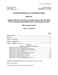 SOLDIER`S MANUAL and TRAINER`S GUIDE MOS 79T Soldier`s