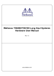 Mellanox TX6000/TX6100 Long Haul Systems Hardware User Manual