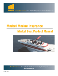 Markel Boat Product Manual
