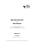 DNR-DIO-432 Product Manual - United Electronic Industries