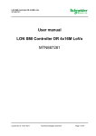 User manual LON SMI Controller DR 4x16M