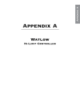 Appendix A: Watlow – Hi-Limit Controller