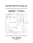 dspblok™ 21369zx User Manual - Danville Signal Processing, Inc.