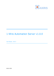 1-Wire Automation Server v1.0.0