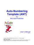 ANT - Complete Auto Numbering Using Microsoft Office™ Software