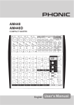 AM440/440D Compact Mixers CONTENTS