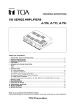 Manual - TOA Electronics