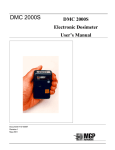 DMC 2000S Electronic Dosimeter User ™s Manual