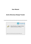 Active Directory Change Tracker User Manual
