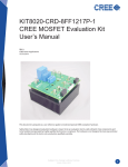 Cree MOSFET Evaluation Kit User`s Manual KIT8020