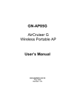 GN-AP05G AirCruiser G Wireless Portable AP User`s Manual