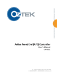 AFE Controller User`s Manual