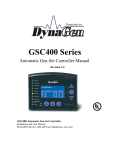 Dynagen GSC 400 user manual!