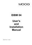 IDBM 04 User`s and Installation Manual