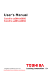 Toshiba SATELLITE A665-S6086 User Guide Manual