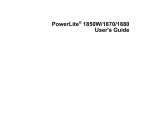 PowerLite 1850W/1870/1880 - User`s Guide