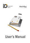 MatchBox laser series. User manual.