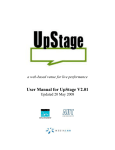 User Manual for UpStage V2.01