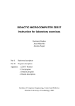 DIDACTIC MICROCOMPUTER ZD537 Instruction for laboratory