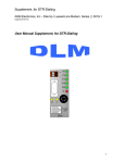 Supplement, for DTR-Dialing User Manual - agm