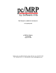pc/MRP User Manual