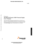 Errata to MC68SC302 Passive ISDN Protocol Engine User`s Manual