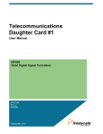 Telecommunications Daughter Card #1 User Manual