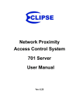 Network Proximity Access Control System 701 Server User Manual