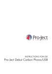Pro-Ject Debut Carbon Phono/USB - Luxusní
