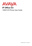 Avaya 1408 & 1416 phones User`s guide