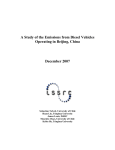 A Study of the Emissions from Diesel Vehicles Operating in Beijing