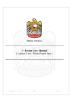 e - Forms User Manual ( Labour Card / Work Permit fine )