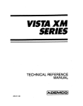 Vista XM Series Technical Reference Manual