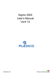 Sigma 3000 User`s Manual Ver4.1X