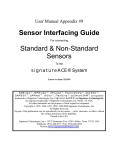 Interfacing Manual - Signature Technologies