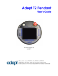 Adept T2 Pendant User`s Guide