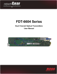 FDT-6604 Series User Manual