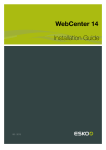 WebCenter 14 Installation Guide - Product Documentation