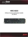 HDC-8223 User Manual